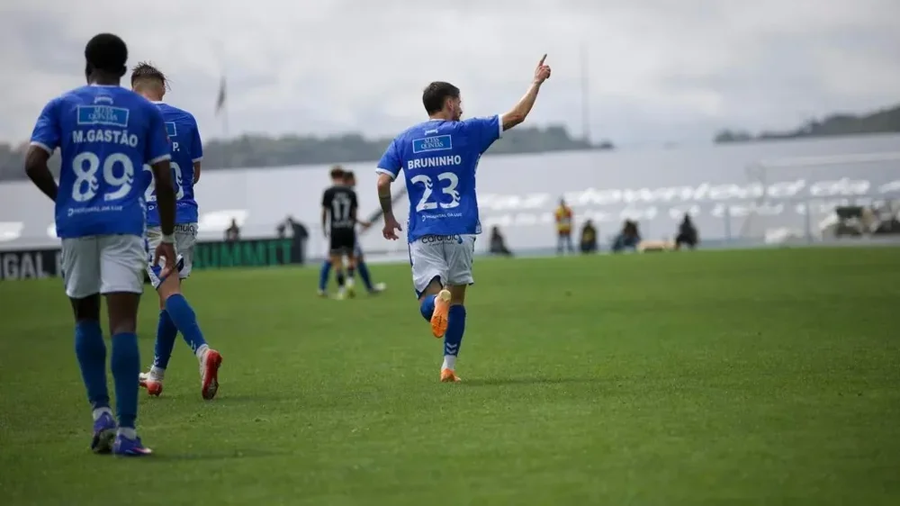 Liga 3: Bruninho fez o golo do Belenenses no empate ante a União Santarém (Foto: Belenenses)