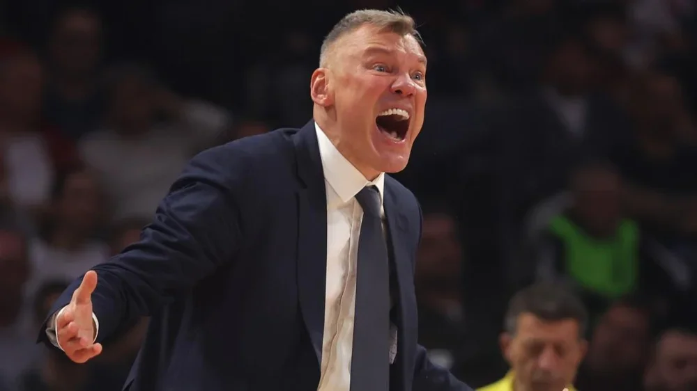 Saras Jasikevicius, durante un partido de Euroliga